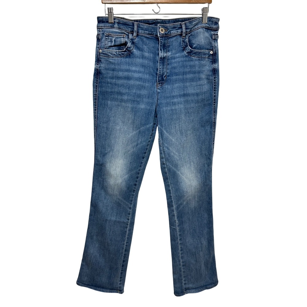 J.Jill Denim Jeans Women 14 Blue High Rise Bootcut Stretch Casual Classic